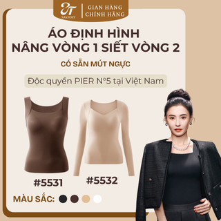 [PIER N°5] Áo Định Hình Tôn Dáng PierN5 - Sẵn Mút Ngực - Nâng Vòng 1 Siết Vòng 2 - Hương Hoa Sơn Trà 5531,5532