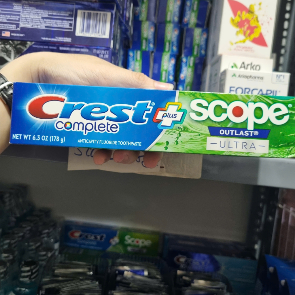 [Hàng Mỹ] Kem Đánh Răng Crest Complete Whitening + Scope - 153g/178g/232g
