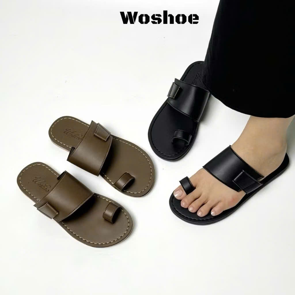 Dép Sandal Quai Ngang Da Mềm Có Quai Ngón – Dép Nam Nữ Thời Trang, Êm Chân, Dễ Phối Đồ