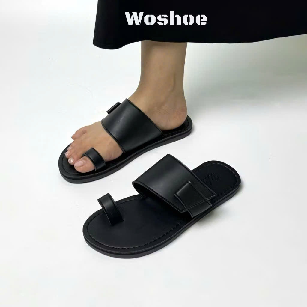 Dép Sandal Quai Ngang Da Mềm Có Quai Ngón – Dép Nam Nữ Thời Trang, Êm Chân, Dễ Phối Đồ
