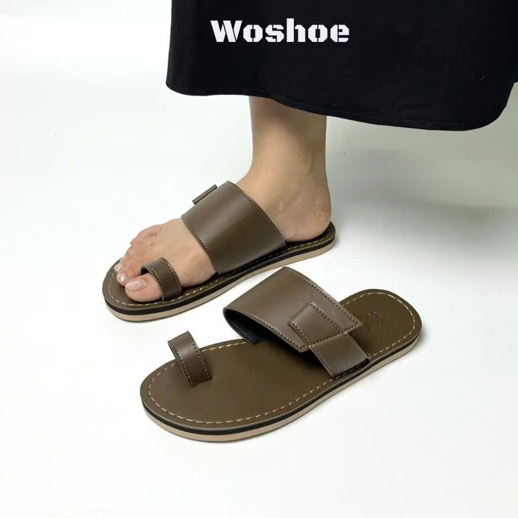 Dép Sandal Quai Ngang Da Mềm Có Quai Ngón – Dép Nam Nữ Thời Trang, Êm Chân, Dễ Phối Đồ