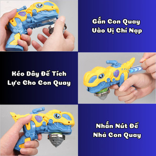 Đồ Chơi Con Quay Vô Cực Phát Sáng Hình Khủng Long, Cá Mập Cực Ngầu, Đồ Chơi Giải Trí Đối Kháng, Quà Tặng Cho Bé Yêu