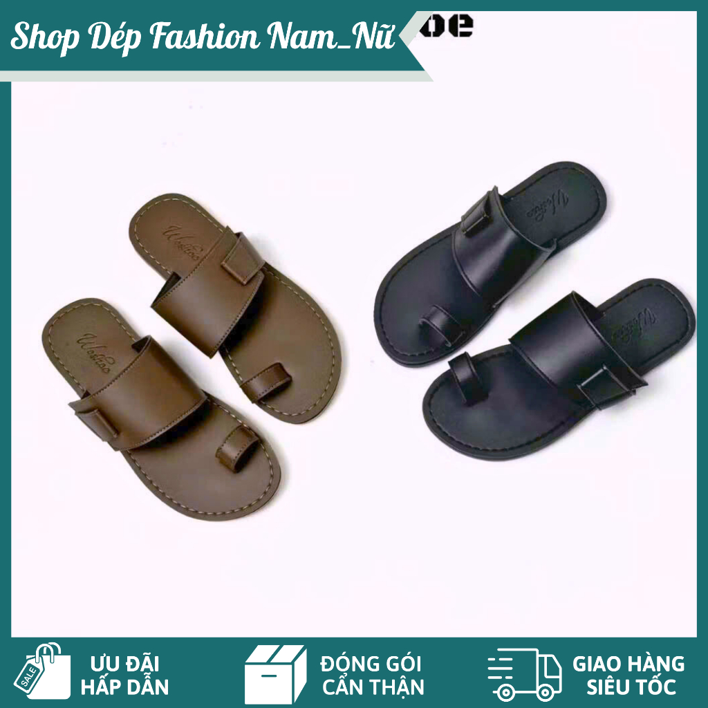 Dép Sandal Quai Ngang Da Mềm Có Quai Ngón – Dép Nam Nữ Thời Trang, Êm Chân, Dễ Phối Đồ