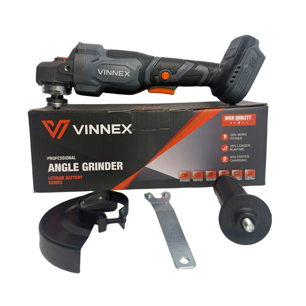 Thân Máy Mài Pin VINNEX Mod VN-7600 Động Cơ Không Chổi Than Chân Pin Phổ Thông