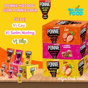 Combo Hotdog Ponnie Xúc Xích Giòn Ăn Liền (1 Hộp x 20 Cây x 20G)