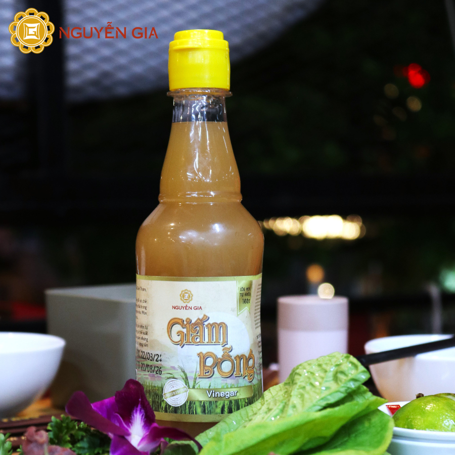 Giấm Bỗng Nguyễn Gia Lên Men Tự Nhiên 500ml / 1L NGG010