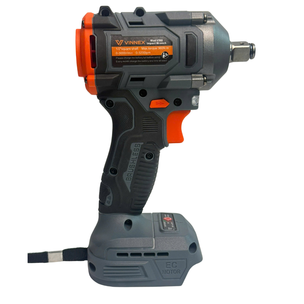 Combo Máy Cắt VINNEX VN-7600, Máy Siết Bulong V-360 Động Cơ Không Chổi Than, Chân Pin Phổ Thông Kèm 1 Pin 20cell Và Sạc