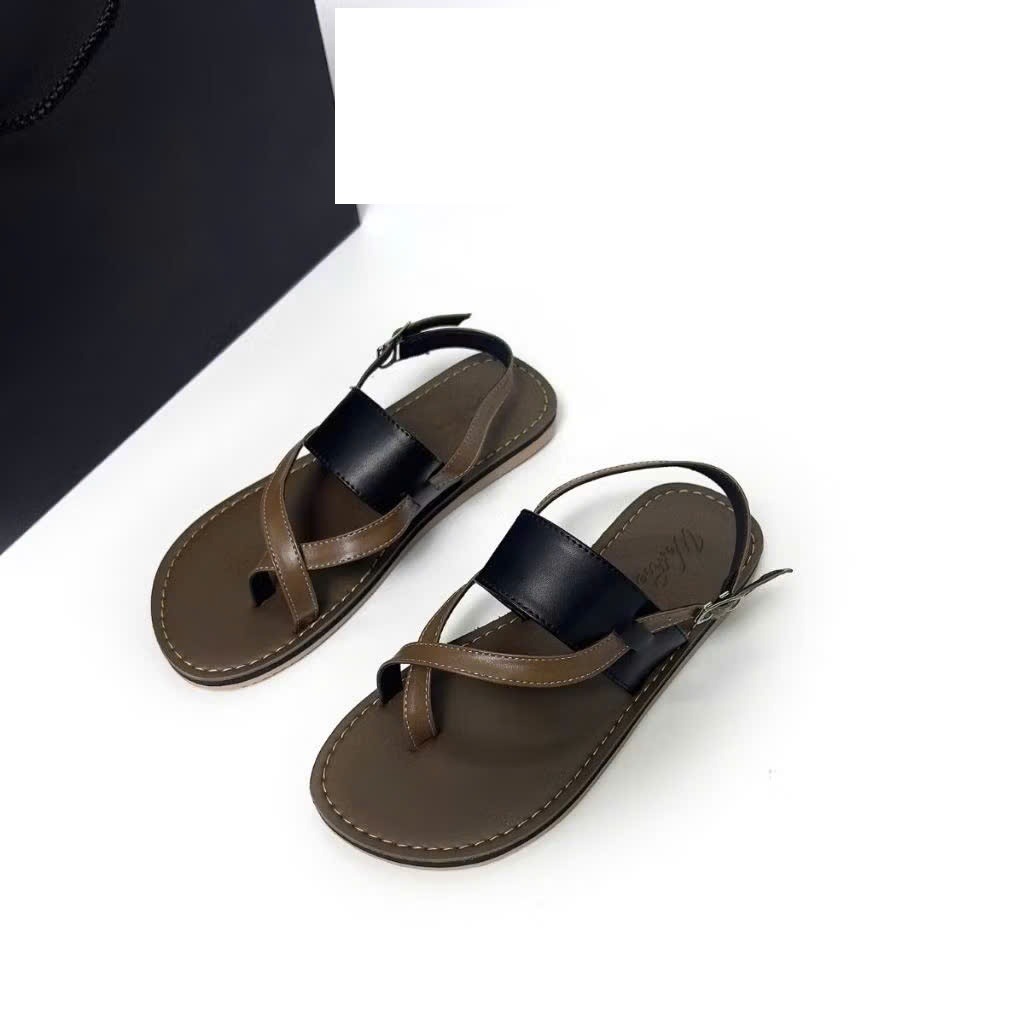 Dép Sandal Da Quai Bắt Chéo Có Quai Gót – Dép Nam Nữ Thời Trang, Êm Chân, Phong Cách Hàn Quốc