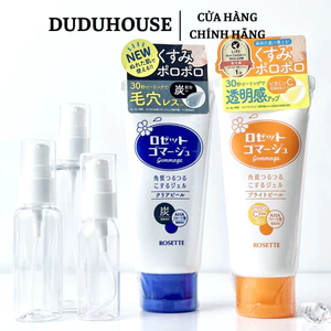 Gel Tẩy Da chết Rosette Peeling Gel loại bỏ sợi bã nhờn cho da căng mịn 120g Duduhose