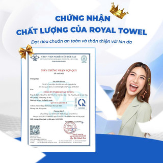 Khăn Tắm Khăn Gội Khăn Mặt Royal Towel Thêu Hình Gia Đình, Sợi Cotton Mềm Mịn, Thấm Hút Tốt, Kháng Khuẩn