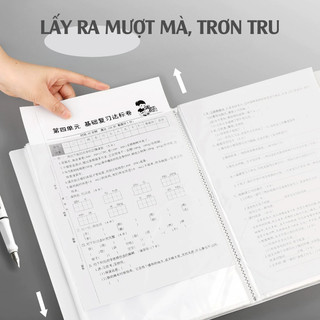 File Lá Đựng Tài Liệu A4 Trong Suốt Cao Cấp, Chất Liệu Bền Đẹp, Tiện Lợi Sắp Xếp Hồ Sơ Văn Phòng Và Học Tập
