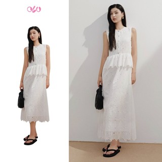 Đầm suông maxi OLV phối tầng nhẹ nhàng họa tiết hoa nữ tính Kielo phù hợp đi chơi đi cà phê