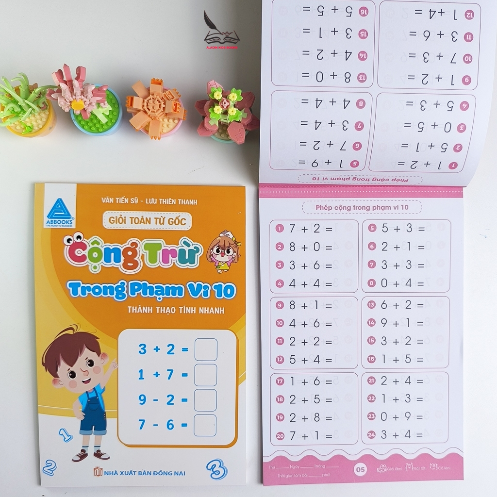 Sách Toán Tư Duy Cho Bé – Giỏi Toán Từ Gốc Cộng Trừ Trong Phạm Vi 10 – 20 – 50 – 100