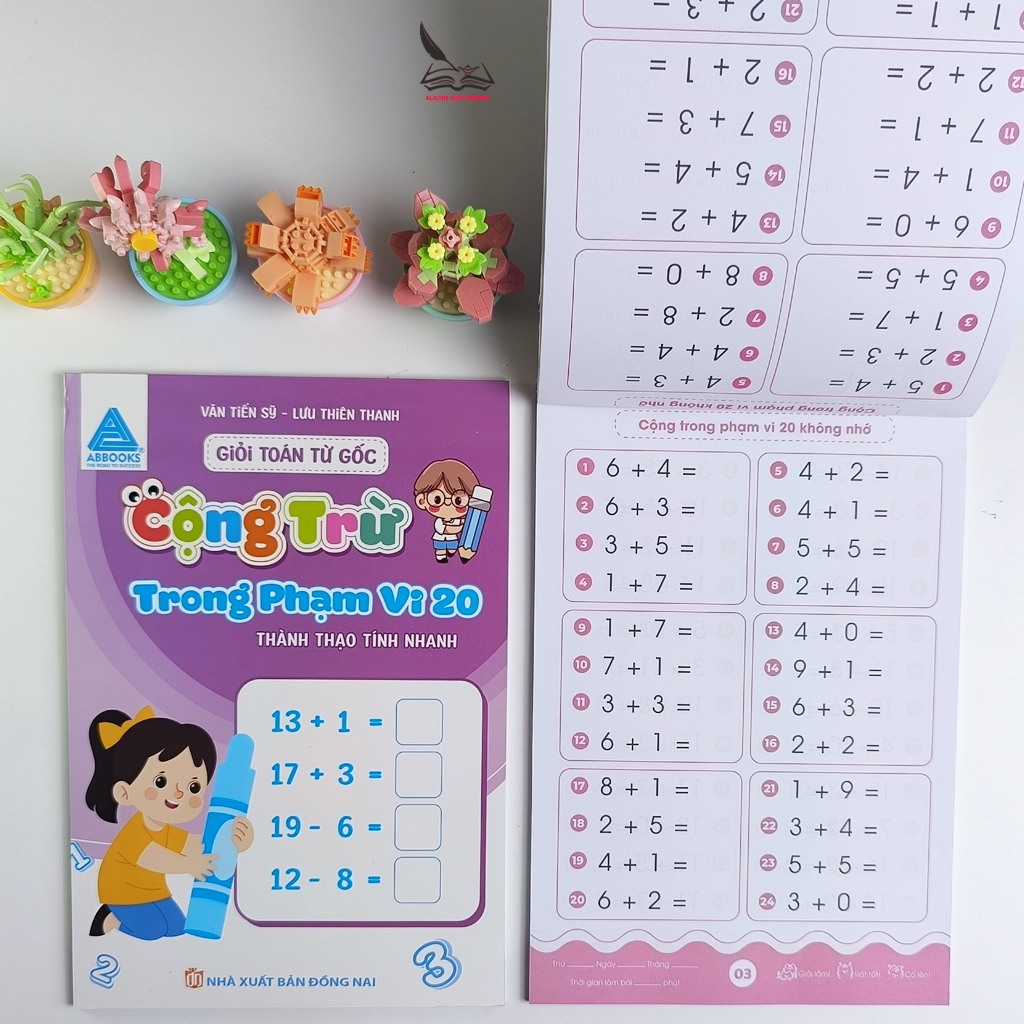 Sách Toán Tư Duy Cho Bé – Giỏi Toán Từ Gốc Cộng Trừ Trong Phạm Vi 10 – 20 – 50 – 100