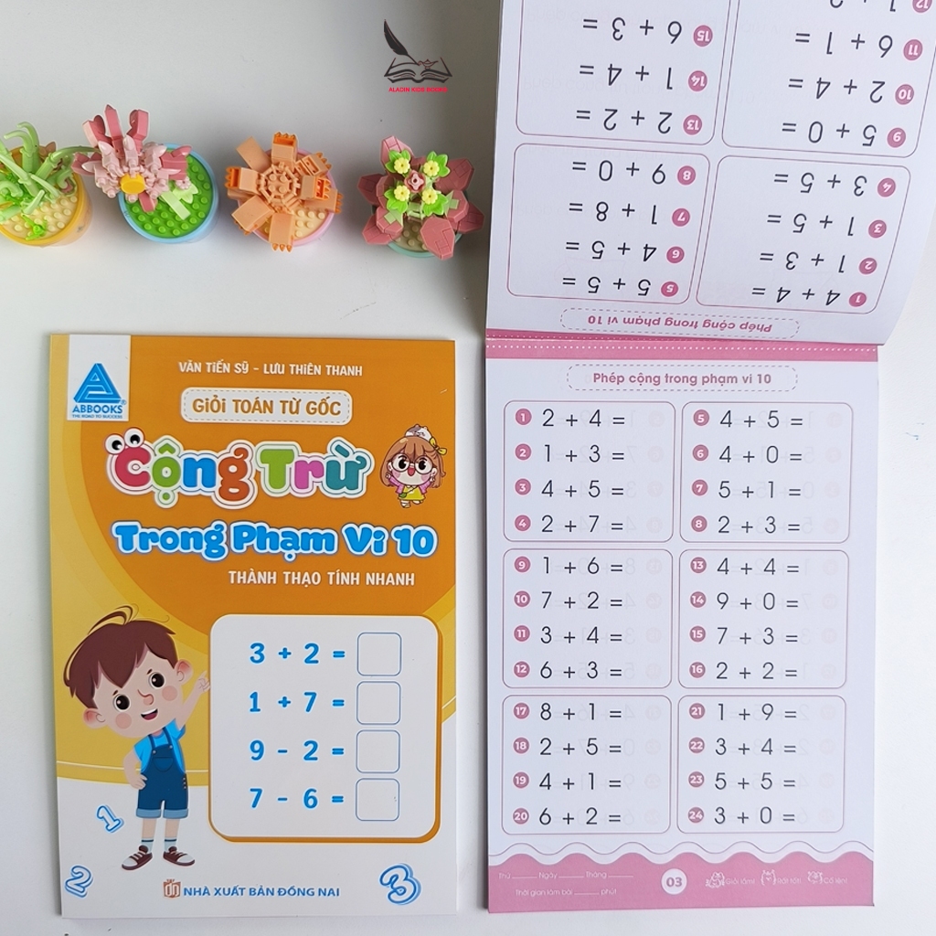 Sách Toán Tư Duy Cho Bé – Giỏi Toán Từ Gốc Cộng Trừ Trong Phạm Vi 10 – 20 – 50 – 100