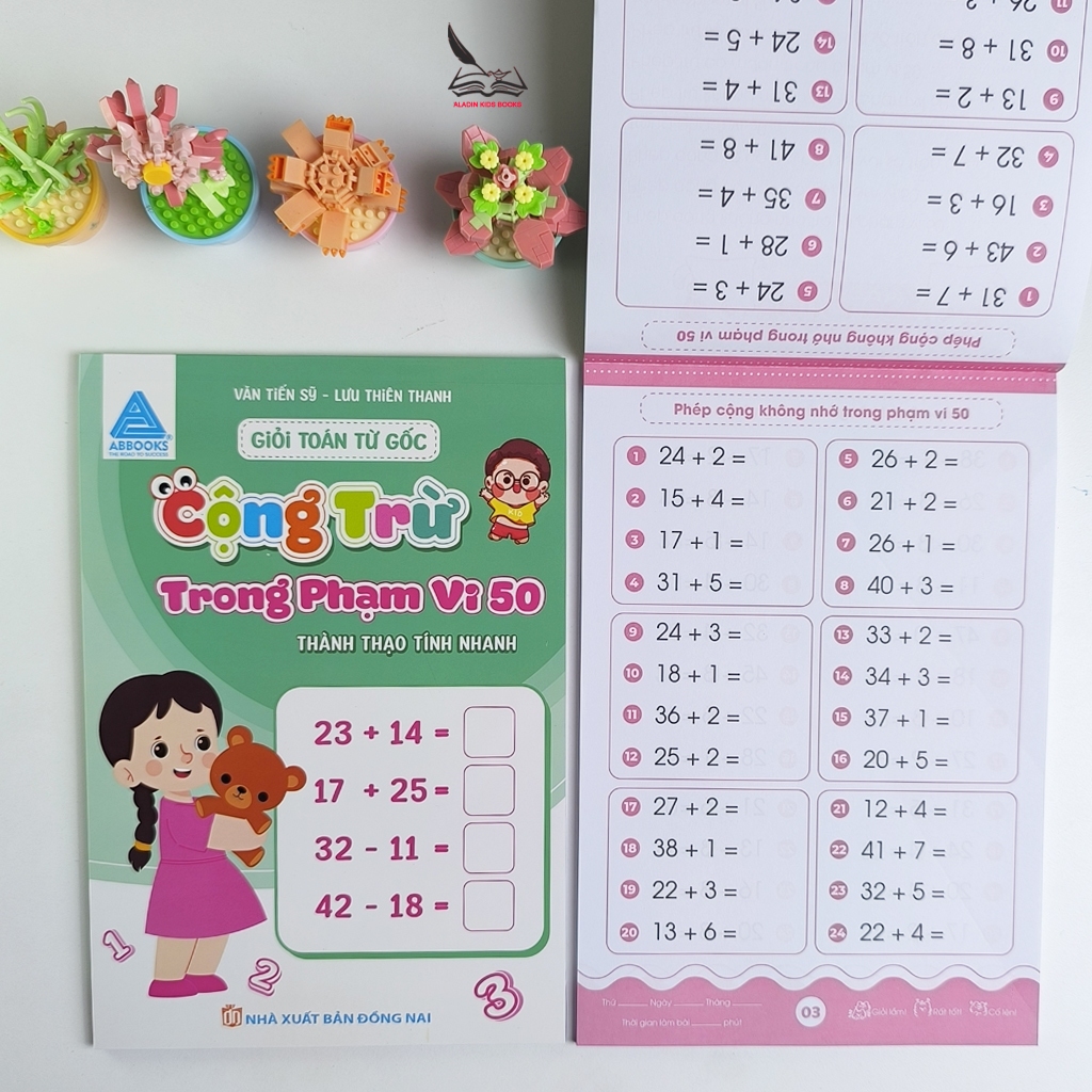 Sách Toán Tư Duy Cho Bé – Giỏi Toán Từ Gốc Cộng Trừ Trong Phạm Vi 10 – 20 – 50 – 100