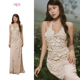 Đầm yếm maxi OLV đính hoa dáng ôm quyến rũ sang trọng Eaven phù hợp đi tiệc đi chơi