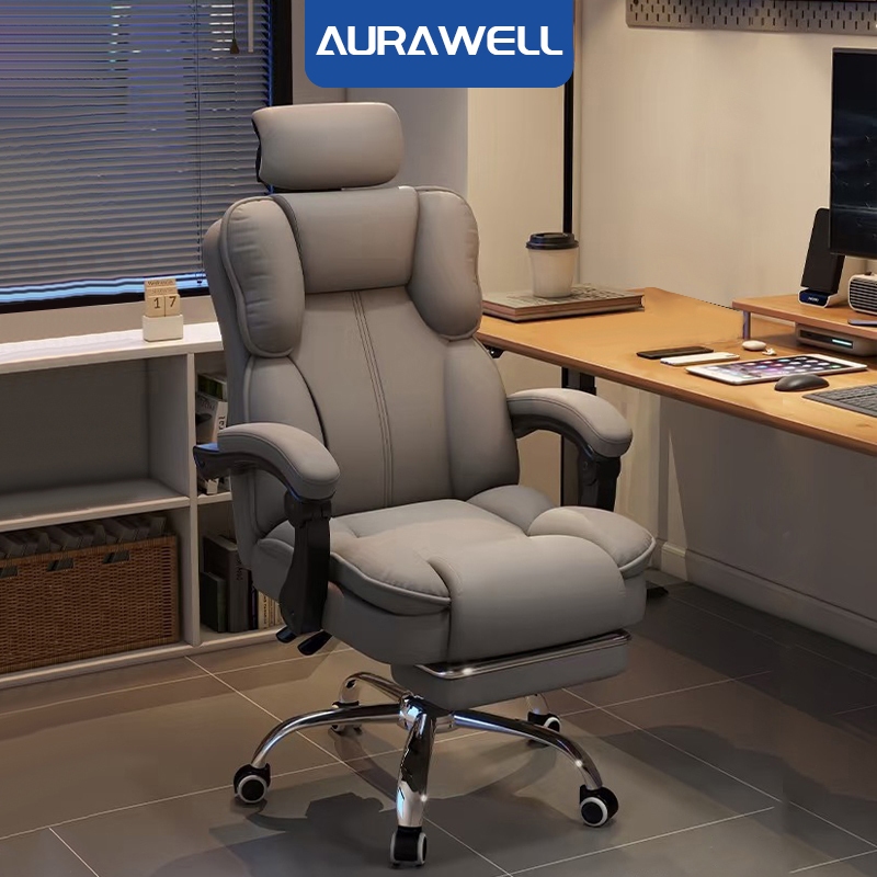 Ghế Gaming Công Thái Học AURAWELL – Massage, Thông Gió, Có Gác Chân