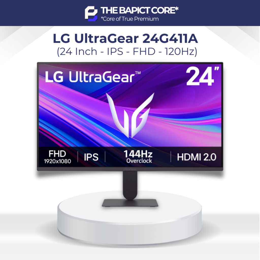 [HOẢ TỐC HCM] Màn hình Gaming LG UltraGear 24G411B-B.ATV / 24G411 (24 Inch - IPS - FHD - 120Hz) - BH 24T