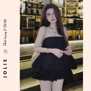 Đầm Cúp Ngực Chấm Bi Phối Tầng JOLIE - Nét Gợi Cảm Trẻ Trung Cho Mùa Hè