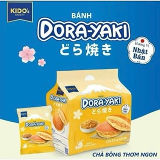 (Thùng x12 túi) Combo Mix 6 vị bánh DORAYAKI - Bánh Rán Doremon KIDO - SIÊU NGON