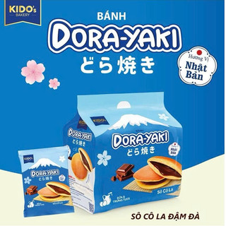 (Thùng x12 túi) Combo Mix 6 vị bánh DORAYAKI - Bánh Rán Doremon KIDO - SIÊU NGON