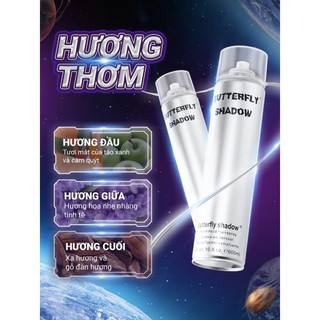 Gôm xịt tóc BUTTERFLY SHADOW 150ml 320ml 600m Chính hãng,keo xịt tóc hàng loại 1,gôm xịt tóc giữ nếp