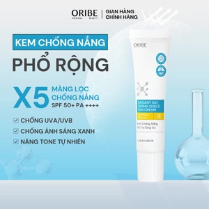 Kem chống nắng Oribe Radiant Derma Shield SPF 50+ PA++++ chống tia UVA/UVB ánh sáng xanh dành cho mọi loại da 10gr