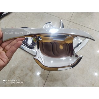 Ốp tay nắm, hõm cửa xe Kia Sorento 2010- Nay MẠ CROM, chống trầy xước xe- Hàng cao cấp