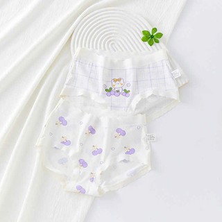 [P05 Su lụa thông hơi cao cấp] Combo 4 quần lót cao cấp cho bé gái, quần tam giác bé gái chất liệu lưới lạnh kháng khuẩn