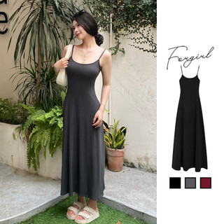 Đầm body hai đây nữ Forgirl váy maxi hai dây dáng dài trơn chất liệu thun tăm lạnh siêu mát T073