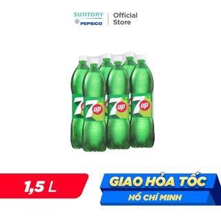 [SALE 15.7] Lốc 6 Chai Nước Ngọt Giải Khát Có Gaz 7Up (1,5L/chai)