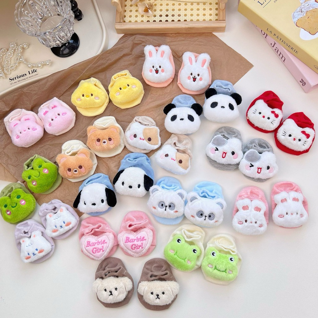 Tất Thú - Vớ Hình Thú 4D Cute Cho Bé 0-12M vải len cotton mềm đế chống trượt