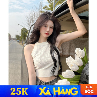 Áo yếm Forgirl lỗ dáng croptop hoạ tiết cổ điển FG353