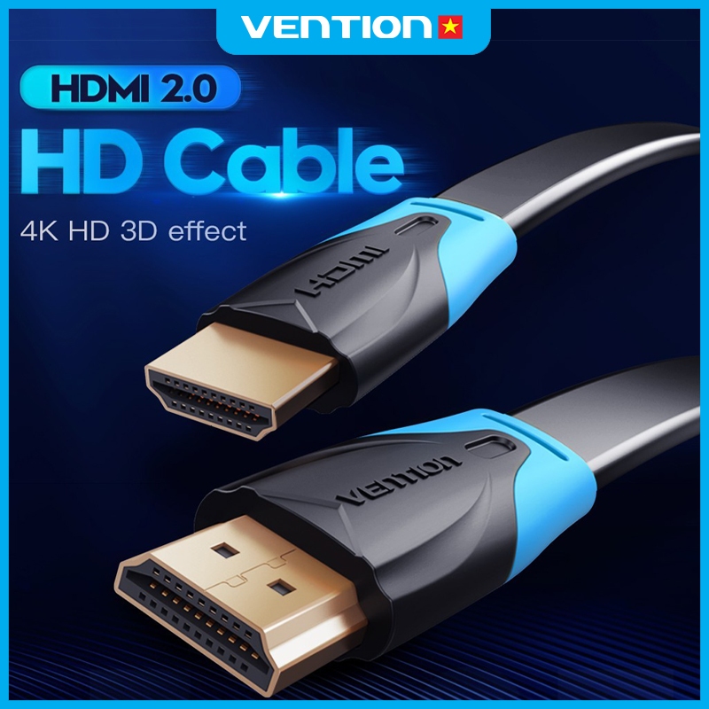 Dây Cáp HDMI Vention Hỗ Trợ 4K 60Hz Truyền Video Âm Thanh Sắc Nét, Kết Nối TV, Máy Tính, Màn Hình Hình Ảnh Siêu Thực