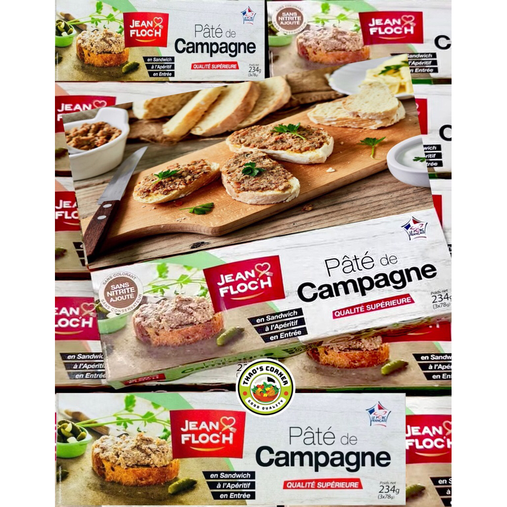 [Date 2028] PATE CAMPAGNE/FOIE (78gx3) JEAN FLOC’H 234g