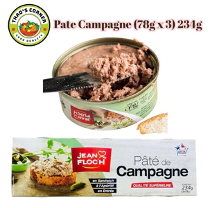 PATE CAMPAGNE/FOIE (78gx3) JEAN FLOC’H 234g