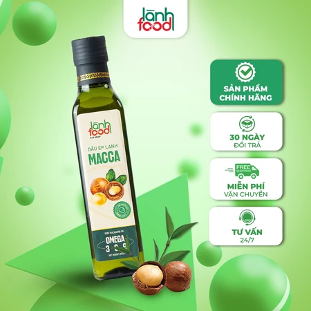Dầu Ăn Ép Lạnh Từ Hạt Macca Nguyên Chất An Toàn Cho Sức Khỏe 250ml/chai