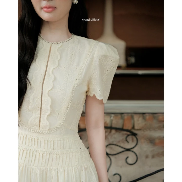 Đầm thiết kế tiểu thư dự tiệc COQUI, Đầm dự tiệc dáng dài MIRA DRESS