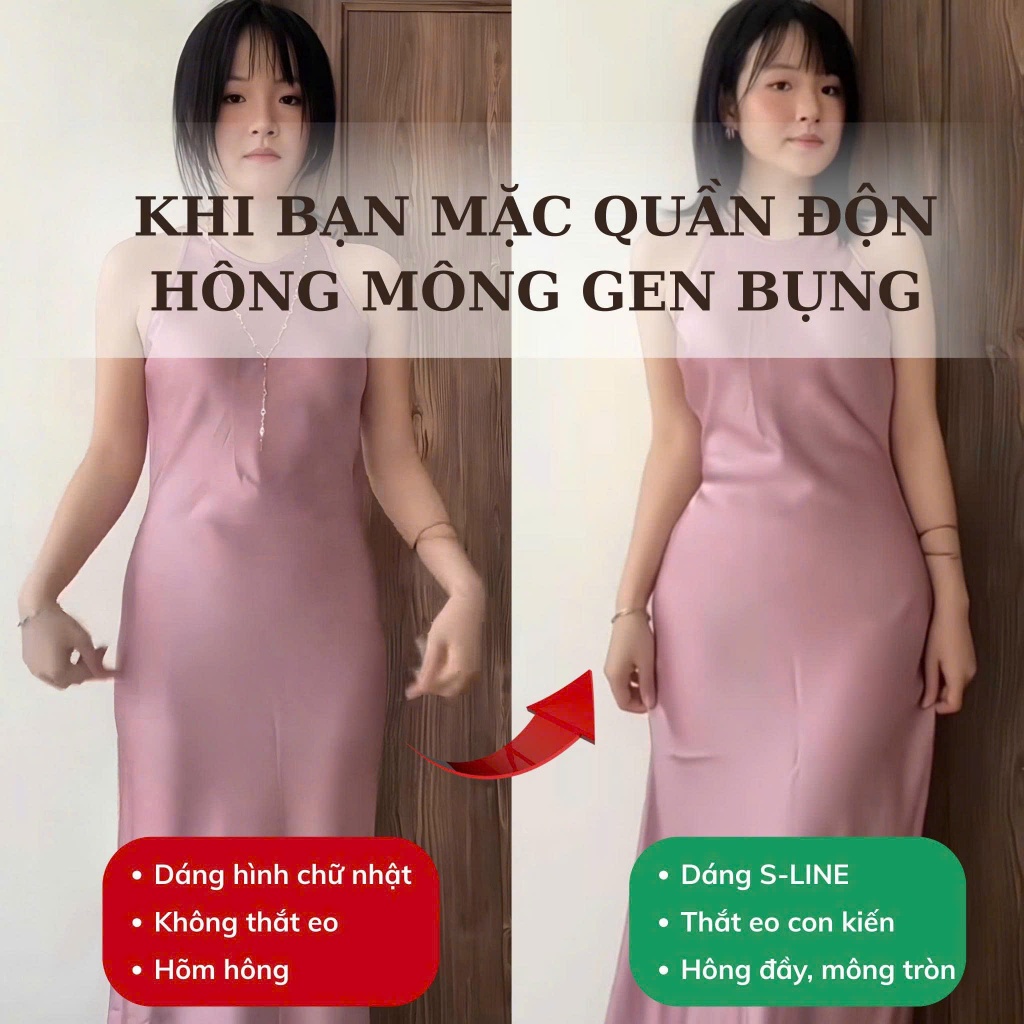 Quần Độn Hõm Hông Độn Mông Gen Bụng Mút LiềnTạo Dáng Tự Nhiên Mix Váy, Đầm Đi Chơi Đi Tiệc 2029