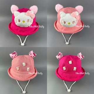[ BÉ 1-3 TUỔI ] Mũ CHẮN GIÓ/ CẢN BỤI HELLO KITTY CHO BÉ GÁI , MŨ chống GIỌT BẮN cho TRẺ EM