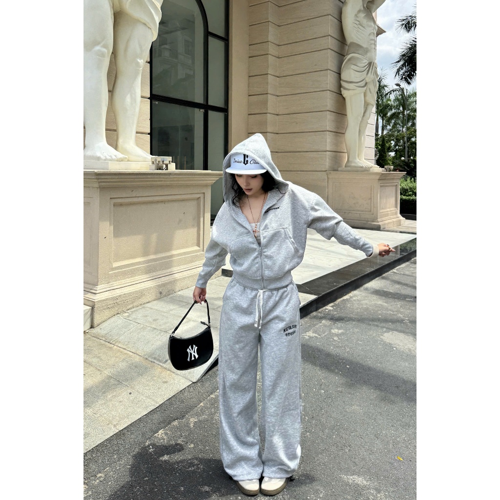 Quần Nỉ 2 Da Local Brand NEVASOME Ống Rộng Nam Nữ Menswear Womenswear