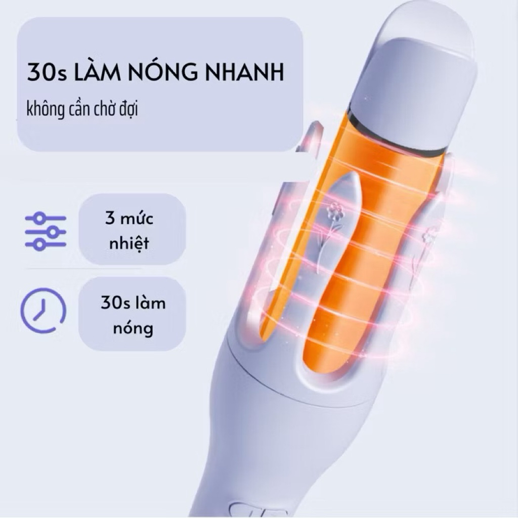 Máy Uốn Xoăn Tóc Xoăy Tự Động 360 , trục 32mm ( BH 12 tháng)