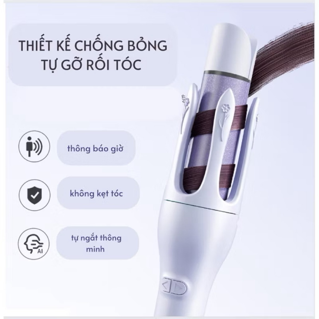 Máy Uốn Xoăn Tóc Xoăy Tự Động 360 , trục 32mm ( BH 12 tháng)