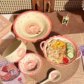 Set bát đĩa 6 món đầy đủ siêu cute đáng yêu cho bé