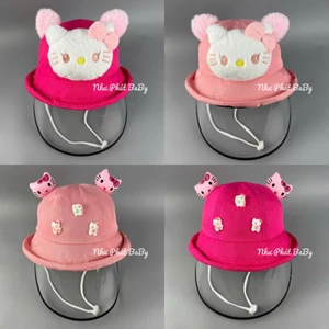 Mũ CHẮN GIÓ/ CẢN BỤI HELLO KITTY CHO BÉ GÁI , MŨ chống GIỌT BẮN cho TRẺ EM