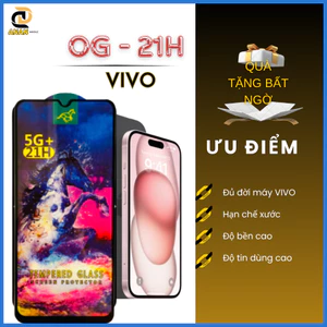 Kính cường lực 21H Vivo V21 V23e V19 V19Neo V20 V20SE V15 V17 V11i V5 V7 Y15 Y17