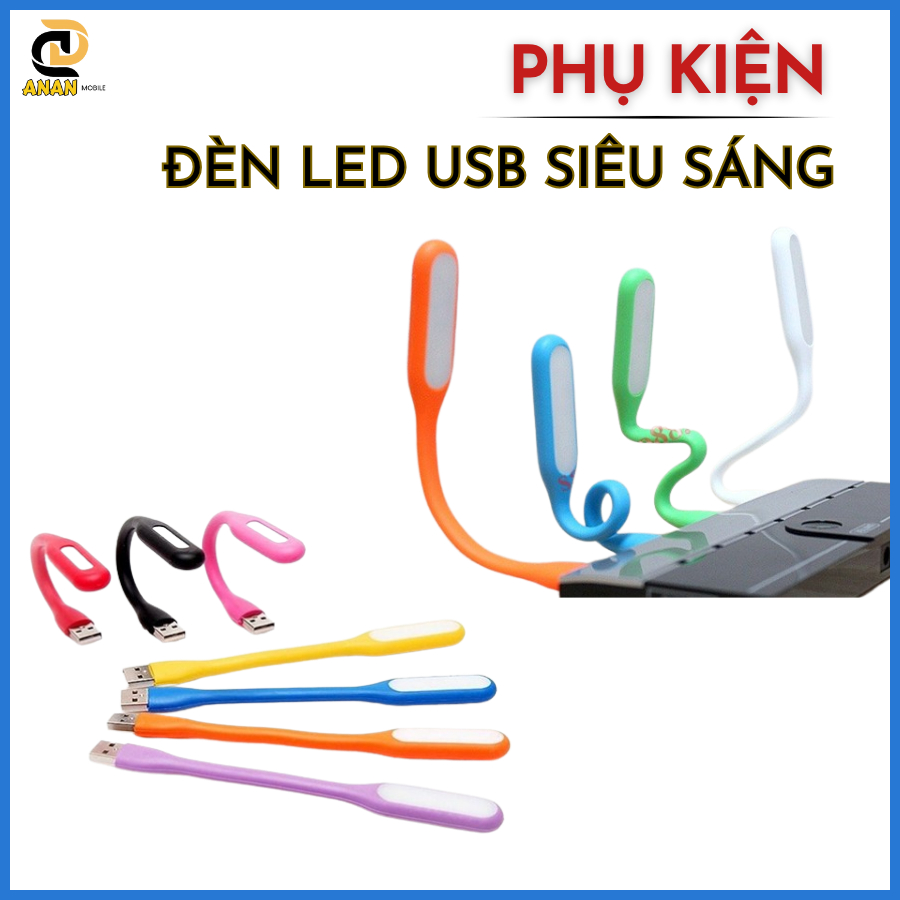 Đèn led mini cắm cổng USB chiếu sáng bàn phím máy tính, đọc sách, đèn led dự phòng cúp điện...