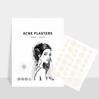 Miếng Dán Mụn Axit Salicylic, Tinh Chất Dầu Cây Trà, Che Khuyết Điểm Vô Hình Chăm Sóc Da Mặt.
