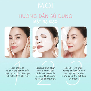 Mặt Nạ Gạo Hydrogel Mặt Nạ Tinh Khiết Chính Hãng MOI Cosmetics Hồ Ngọc Hà
